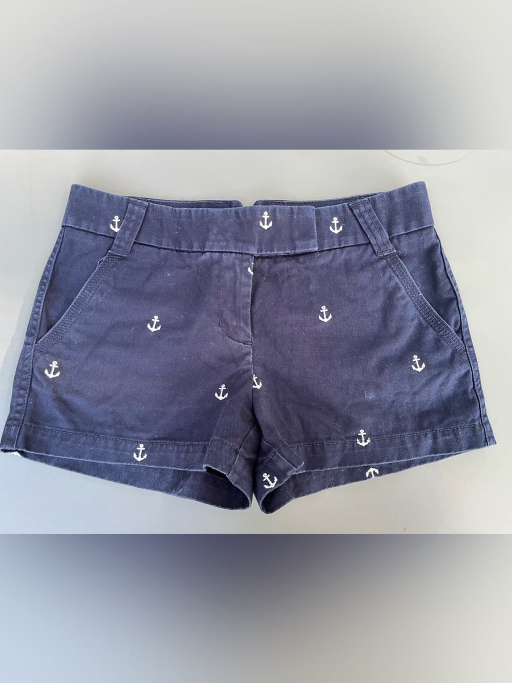 J. Crew Cotton Navy Broken-In Chino Women's Shorts